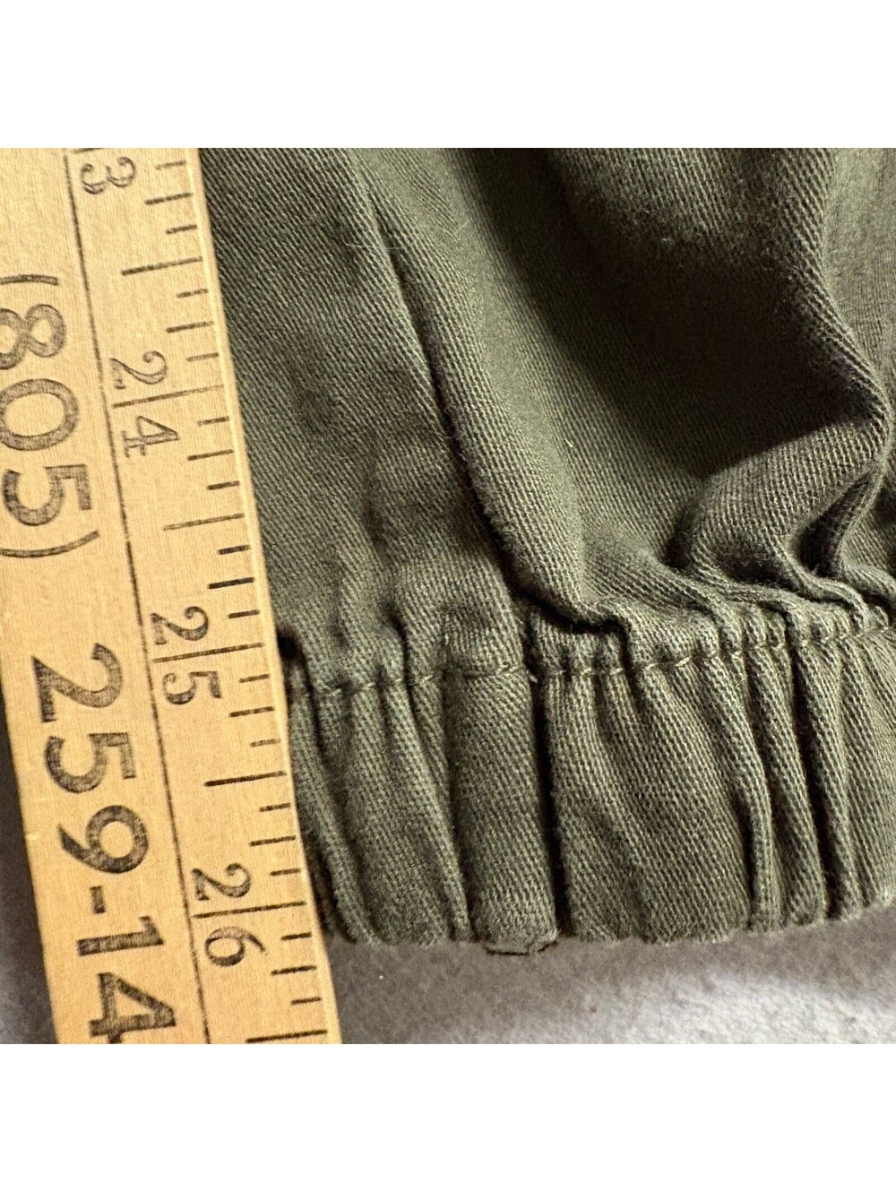 Refuge Womens Cargo Jogger Pants XS Green Elastic Waist Drawstring Pockets - Picture 7 of 13